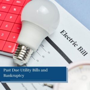 Electric bill, light bulb and calculator